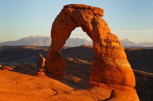 This is the original digital file, an image of the iconic Delicate Arch in Arches National Park, Utah, made in 2005.