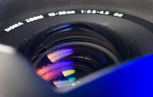 The Sigma 15-30mm f/3.5-4.5 is prone to ghosting because of its huge, bulging front element. The ghosts are usually blue because of the blue multicoating on the surface of the element.