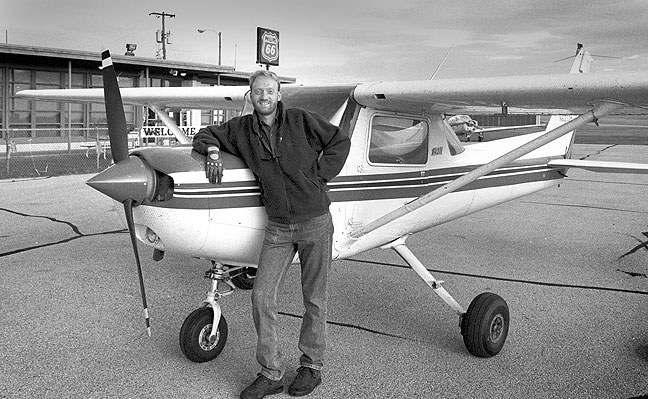 This is a Cessna 152 I rented sometimes from an FBO in Shawnee, Oklahoma. This image was made after I landed following a fantastic tour of the Dallas-Fort Worth airport and Fort Worth Air Traffic Control Center in the fall of 1994.