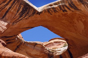 Paul Bunyan's Potty, a crassly-named natural arch in southern Utah I visited in 2005, is featured prominently at the start of Koyaanisqatsi.