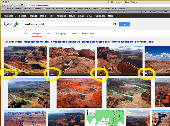 I have to say that I think this kind of smart search is really cool. I'll also add that my images of Dead Horse Point are sorely lacking compared to some I found, and I'm going to try to remedy that.