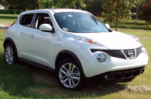 Our Nissan Juke sits in the front yard today. A friend of mine said, "It looks like an animal, ready to pounce."