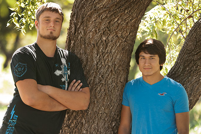 After one pass at editing the senior portraits we shot yesterday, I feel we both shot well, despite working in the middle of the day. Here are our subjects, Gage and Tyler.