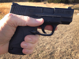 It was a pleasure to shoot Donald's M&P Shield. After putting a few rounds downrange with it, I can see why it is a popular carry gun.