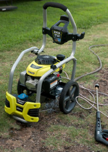 This is our new power washer. It is full-featured and powerful, and will clean pretty much anything.