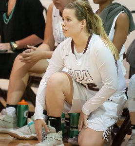 Ada senior Bree Willis watches a recent game from the sideline. It was her shot at media day that amazed us all.