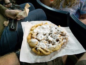 Few things in the world are as empty of nutrients as funnel cake, but it was fun to eat.