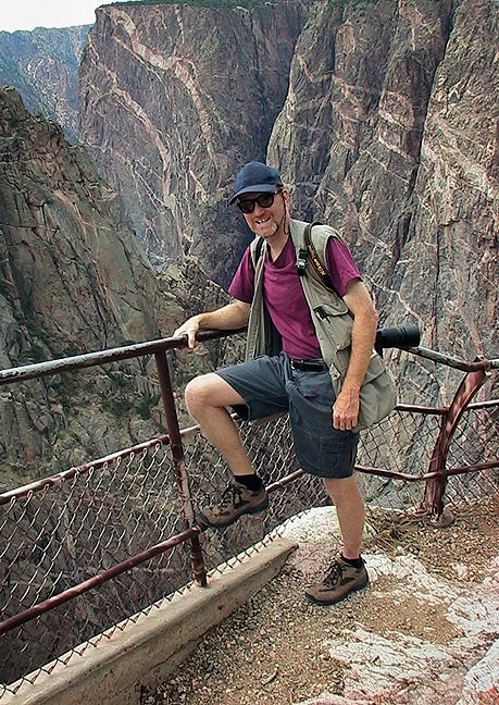 Your host poses at the north rim of Black Canyon of the Gunnison.