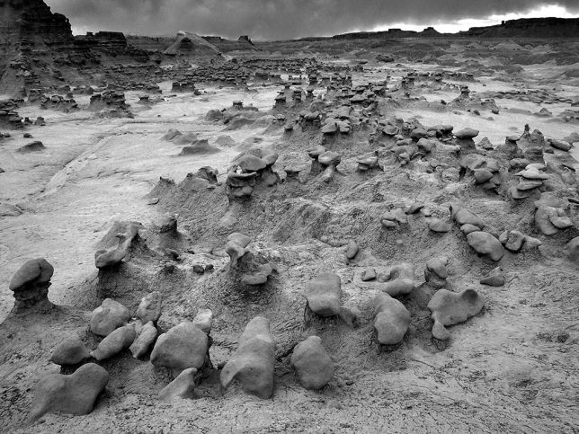 By comparison to the last image, this view, made at 18mm, shows the expansive floor of Goblin Valley.