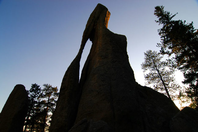 The Eye of the Needle on the Needles Highway, is a signature formation at Custer State Park.