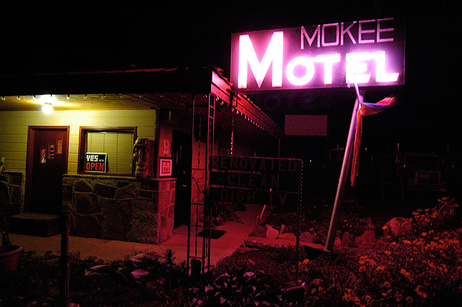 Abby and I found the Mokee Motel in Bluff, Utah, clean and charming.
