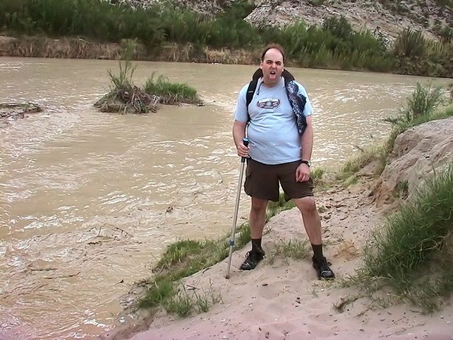 David expressed his dislike for crossing Terlingua Creek during a flash flood.