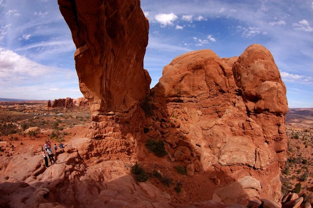 The "Primitive Loop" at Arches is far from primitive. I expect it was so named because of the touristy visitors.
