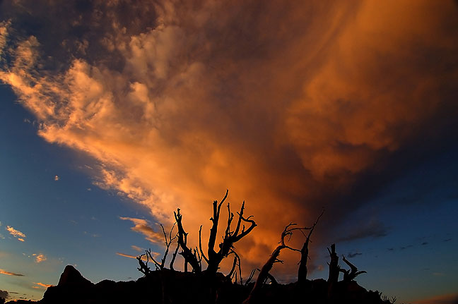 Clouds at sunset, Green River Overlook, Canyonlands National Park