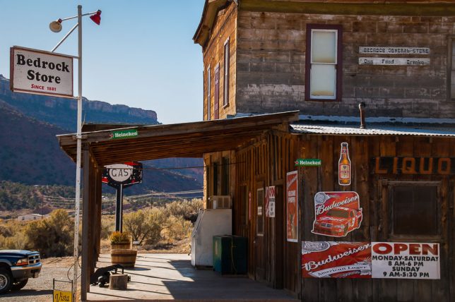 Abby made this definitive photo of the Bedrock, Colorado General Store on our drive east.