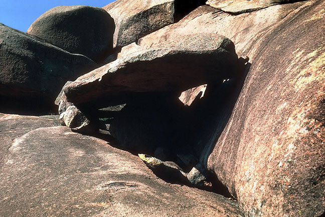 This image of "shelf rock," in the Wichita Mountains Wildlife Refuge in southwestern Oklahoma, was made on color slide film in 1978.