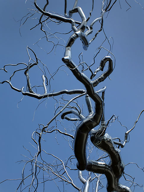 An amazing steel tree adorns a section of the National Gallery's Sculpture Garden.