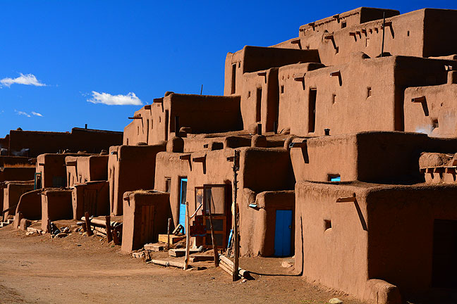 …a color rendition of the Pueblo brings out more texture.