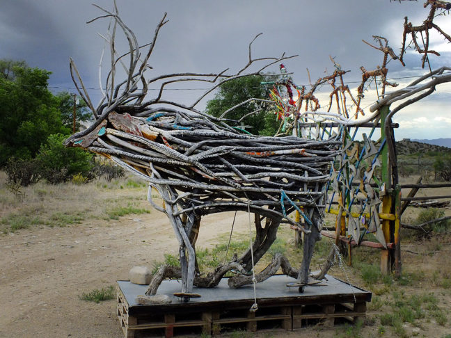 I have to admit that a caribou made from sticks is pretty neat.