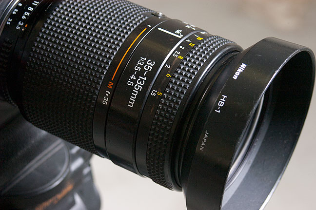 The AF Nikkor 35-135mm f/3.5-4.5 is a nice-looking lens, but that