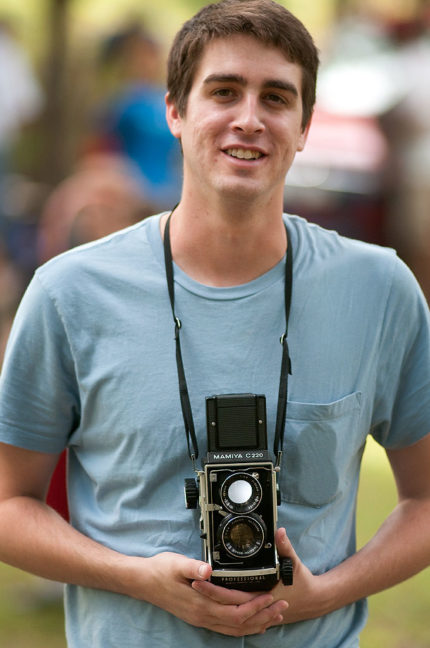This is Zach Gray, who was making pictures of his July 4 experience with a mint condition Mamiya C220 twin lens reflect film camera. I'll have more to say about that later.