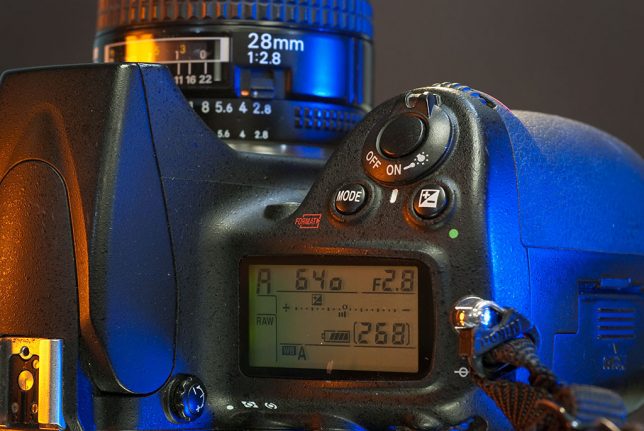 Not only does the Nikon D700 have a bigger sensor, it has a bigger, and much heavier body.