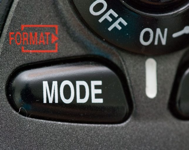 The exposure mode button on the top of the D200 is a professional standard. It made scrolling through the P, A, S, and M exposure modes quick and easy.