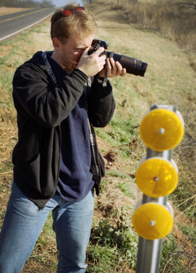 Robert uses the 75-300mm f/4.5 lens on his Nikon F4 camera.