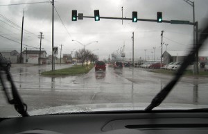 Gloomy skies and the rhythm of rain on my windshield escorted me to work this morning.