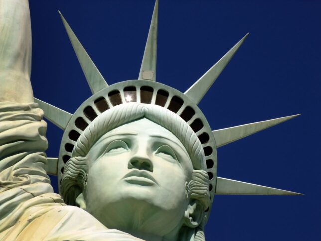 When considering the "fake news" paradigm, consider this: this image is NOT a picture of the Statue of Liberty. It is a replica in Las Vegas.