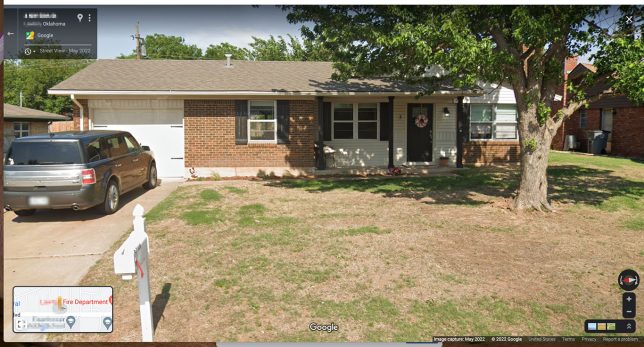 This is a Google Maps screenshot of my first girlfriend's house.