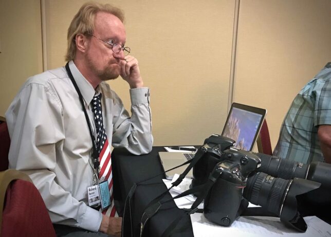 Richard has been a photojournalist his entire career. This image by Ashlynd Elizabeth Huffman is from the Oklahoma Press Association's annual convention in June 2019.