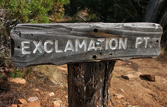 It's a rare pleasure to find trails with funny names, like this one at Black Canyon of the Gunnison.