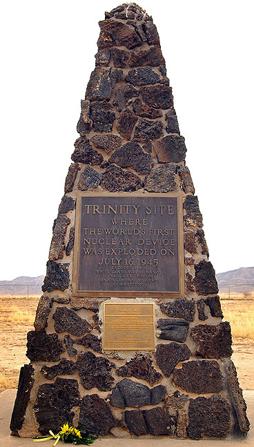 Ground Zero marker, Trinity site, Jornada del Muerto desert, New Mexico