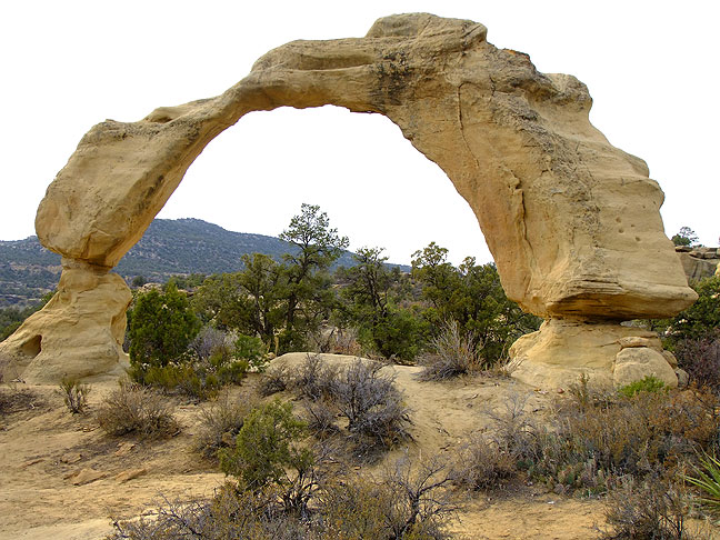 Anasazi Arch, also known as Cox Canyon Arch, north of Aztec, New Mexico