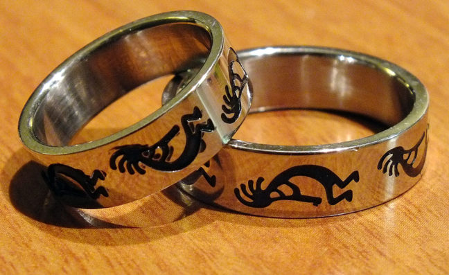 On our first day on the road, Abby and I found these matching stainless steel Kokopelli rings, and wore them every day of the rest of the trip.