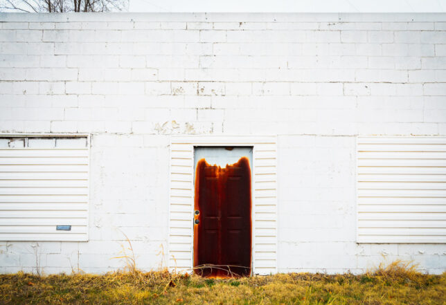 I tried to take this rusty door and make it interesting, with only moderate success.